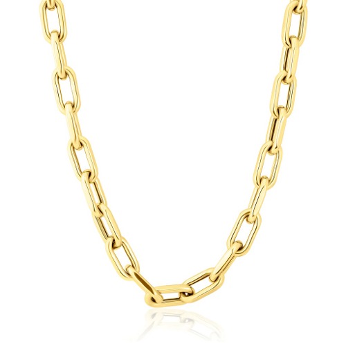 14KT ROSE GOLD 18&quot; CHAIN LINK LUXE LILLIAN NECKLACE